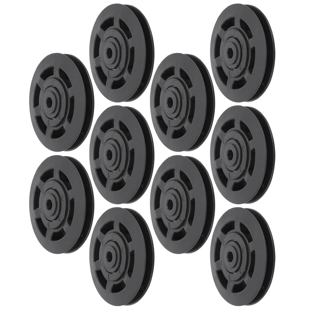 10 шт./компл. 95 мм Универсальное нейлоновое колесо шкива с подшипником Замена для тренажерного зала