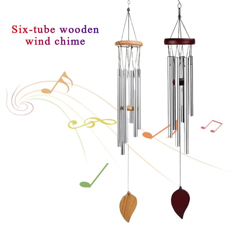 Auspicious Wind Chime,6Bell Pendant For Hanging,Used For Home Decoration.The Sound Is Clear And Elegant,Suitable For Both Indoor