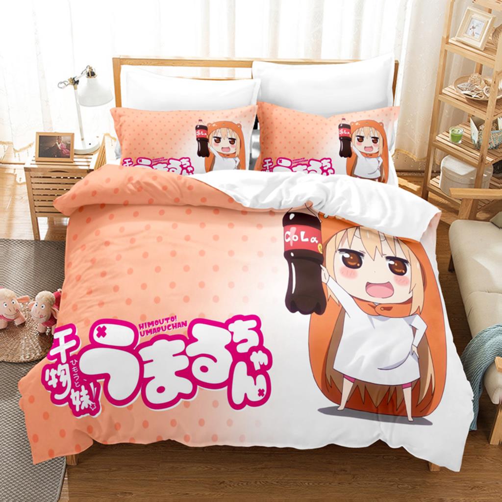 3D-печать аниме «The Himouto!» Комплекты постельного белья Umaru-chan Пододеяльник с наволочкой Twin Full Queen King Постельное белье Постельное белье