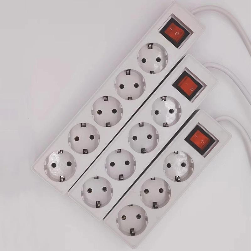 4000W High Capacity Power Strip AC Wiring Extension Cord with Switch Multi-outlet Adapter 1