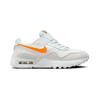 Nike Air Max SYSTM BP Амортизация, Износостойкие Низкие Детские Повседневные Кроссовки Бело-Оранжевые Дети Возрастом 3-7 Лет DQ0285-114