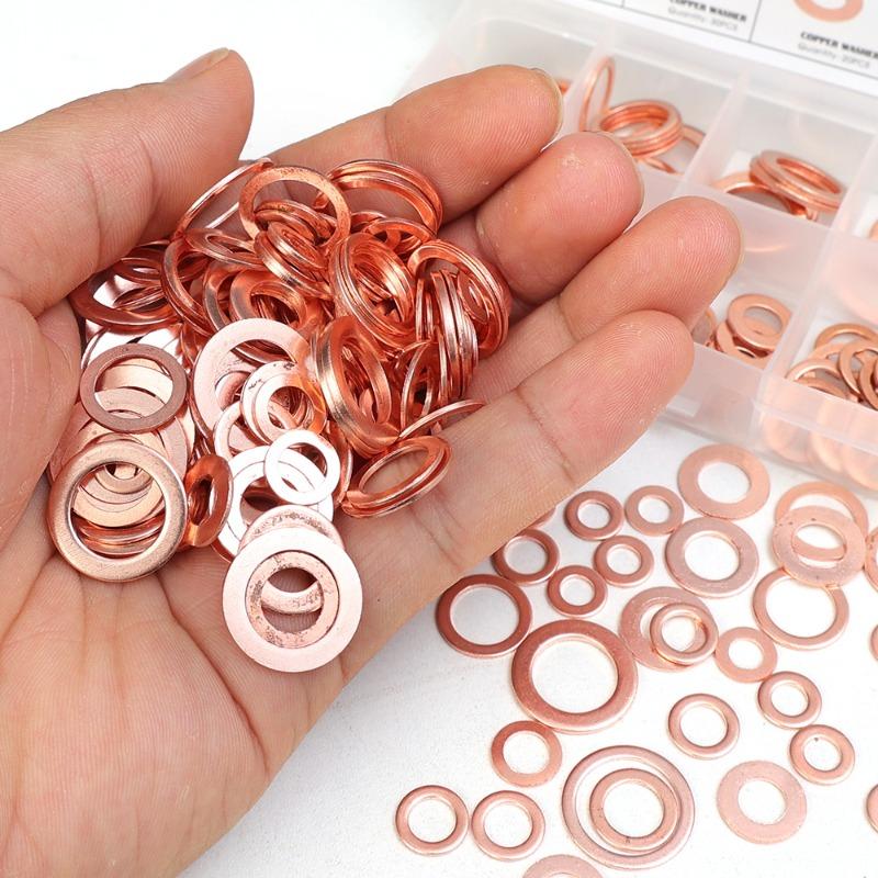 Фиолетовая медная уплотняющая твердая прокладочная коробка используется для масляной нижней заглушки корпуса О-образной подушки фиксированных автомобильных аксессуаров