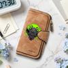 Gothic Demon Pattern Leather Wallet Forever Casual Portable Multi Card Holders Fashion Daily Use Purse