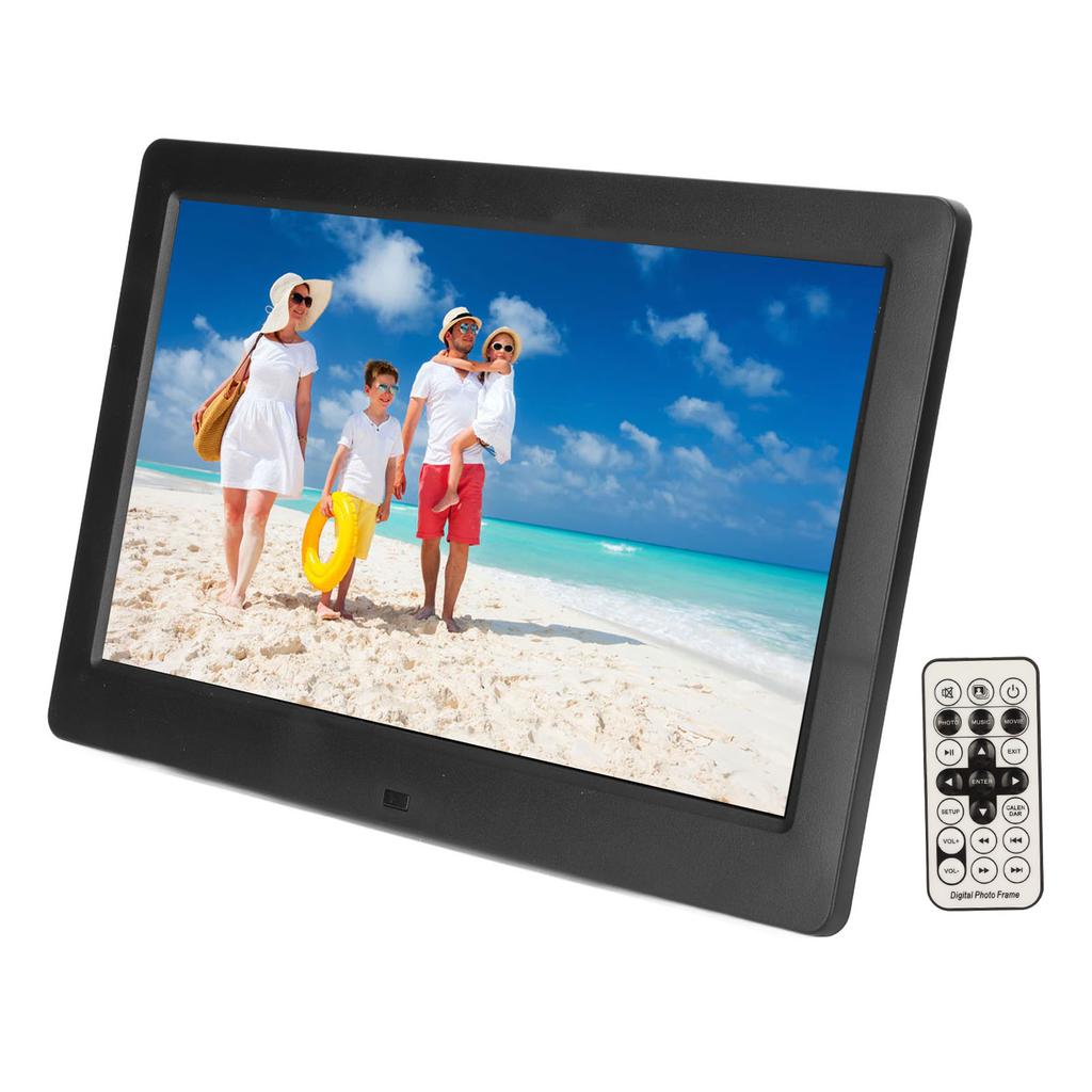 Цифровая фоторамка 10 дюймов HD LED экран слайд-шоу часы музыкальная функция электронный альбом с