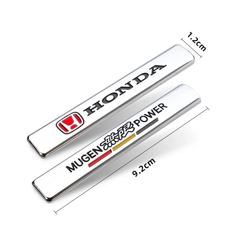 For Honda Civic Fit Jazz Accord Pilot CRV Odyssey City 3D Metal Car Emblem Stickers Side Fender Tail Trunk Styling Accessories CB0