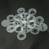 16Pcs Coffee Latte Art Mold Set with Non-Slip Handle Thickened Latte Art Template for Cappuccino Hot Chocolate Cake Decor Easy-Clean Barista Gift