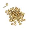 50Pcs Light Gold Plated Rondelle Clear Crystal Rhinestone Craft Spacer Beads