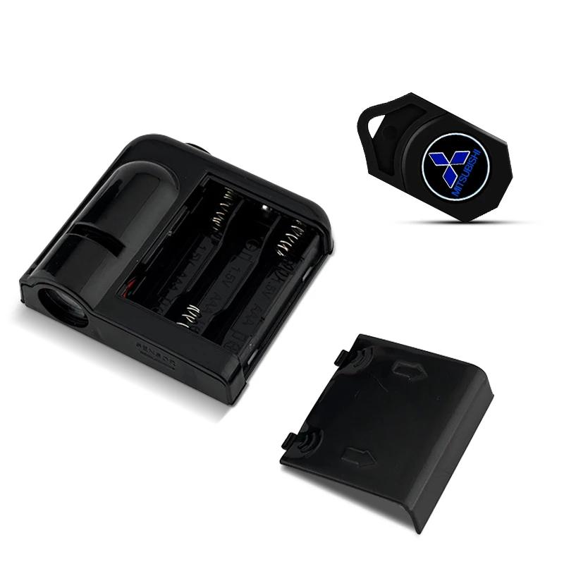 Светодиодная лампа подсветки двери автомобиля Проектор теневого логотипа Эмблема Лампа Для Mitsubishi Lancer ASX Outlander Pajero Carisma L200 Galant EVO