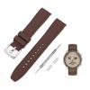 Jumpsunfun 20mm Watch Band for Omega X Swatch Speedmaster Brown Silicone Strap for Omega and Swatch Speedmaster MoonSwatch MoonSwatch,