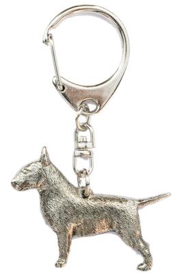 Коллекция брелоков с изображением британской художественной собаки-бультерьера