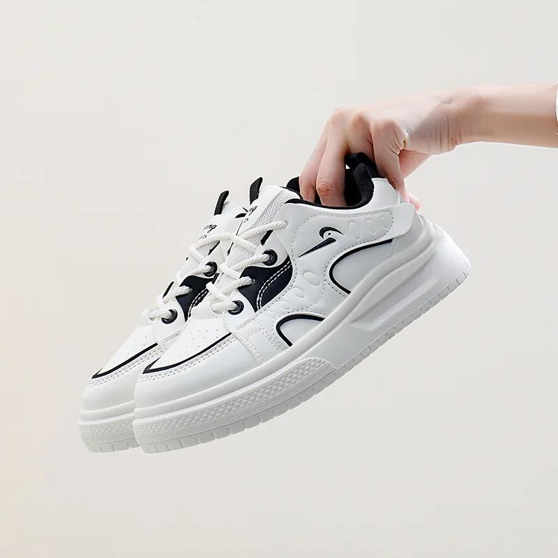 Мода 2024 Весна и Осень Новая женская модная повседневная обувь Дышащая и удобная спортивная обувь Повседневная обувь для прогулок на открытом воздухе