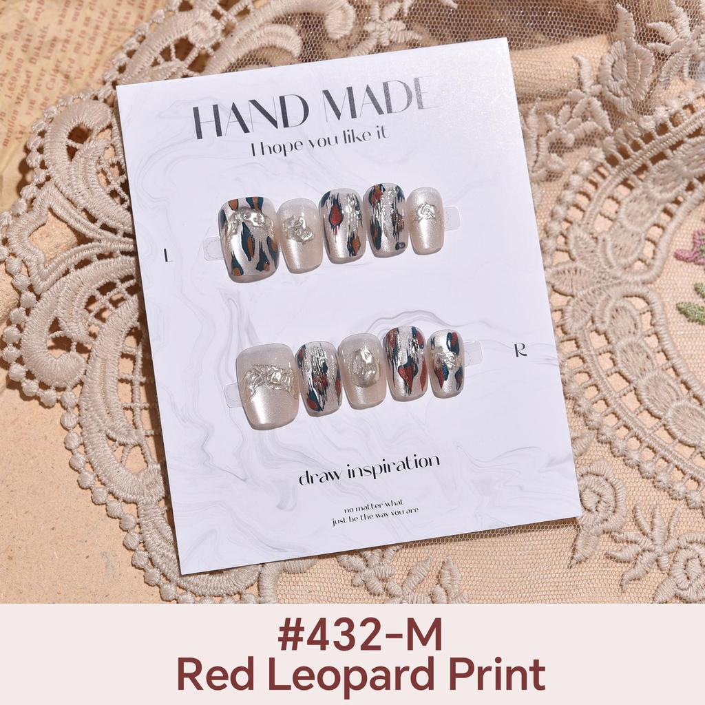 27Style Choice кошачий глаз накладные ногти короткие ручной работы накладные ногти с наклейками инструменты полное покрытие типсы с желеобразным клеем