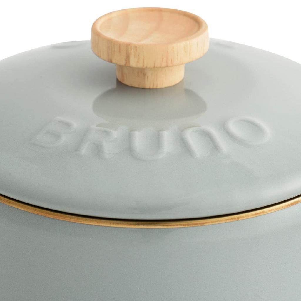 BRUNO Fuji Enamel Saucepan, 16cm, BHK281 [6760928] Greige