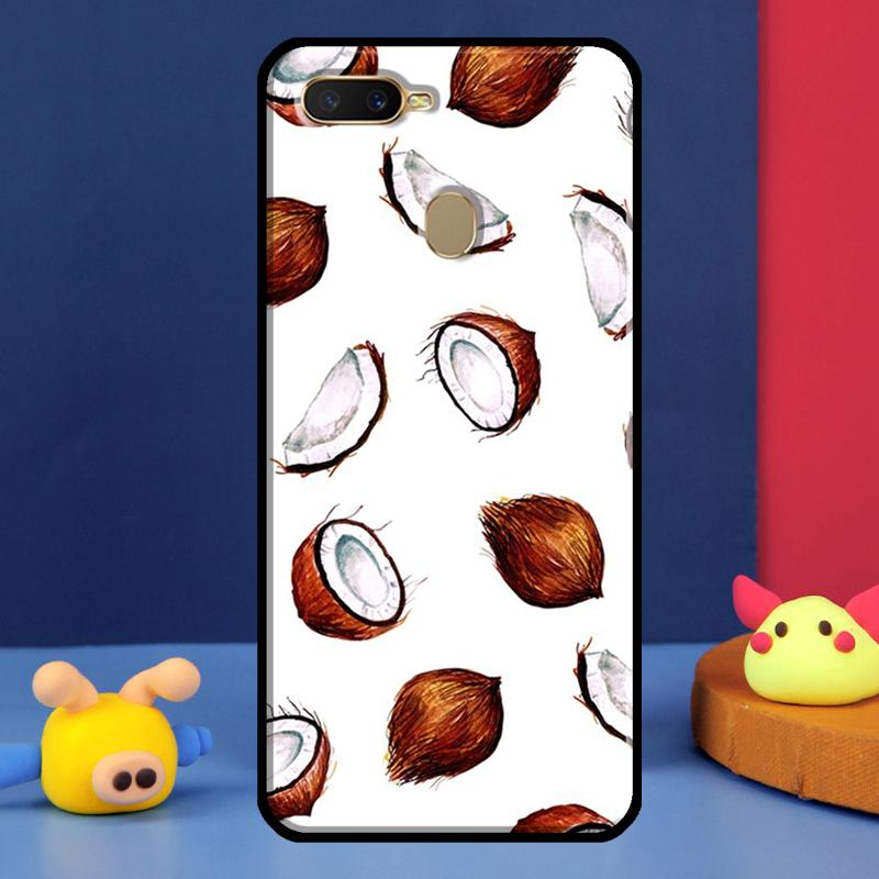 Летний Фруктово-Кокосовый Чехол Для Oppo A98 A78 A58 A15 A16 A17 A5 A9 A91 A52 A72 A76 A96 A74 A94 A54 S A57 A77 Чехол