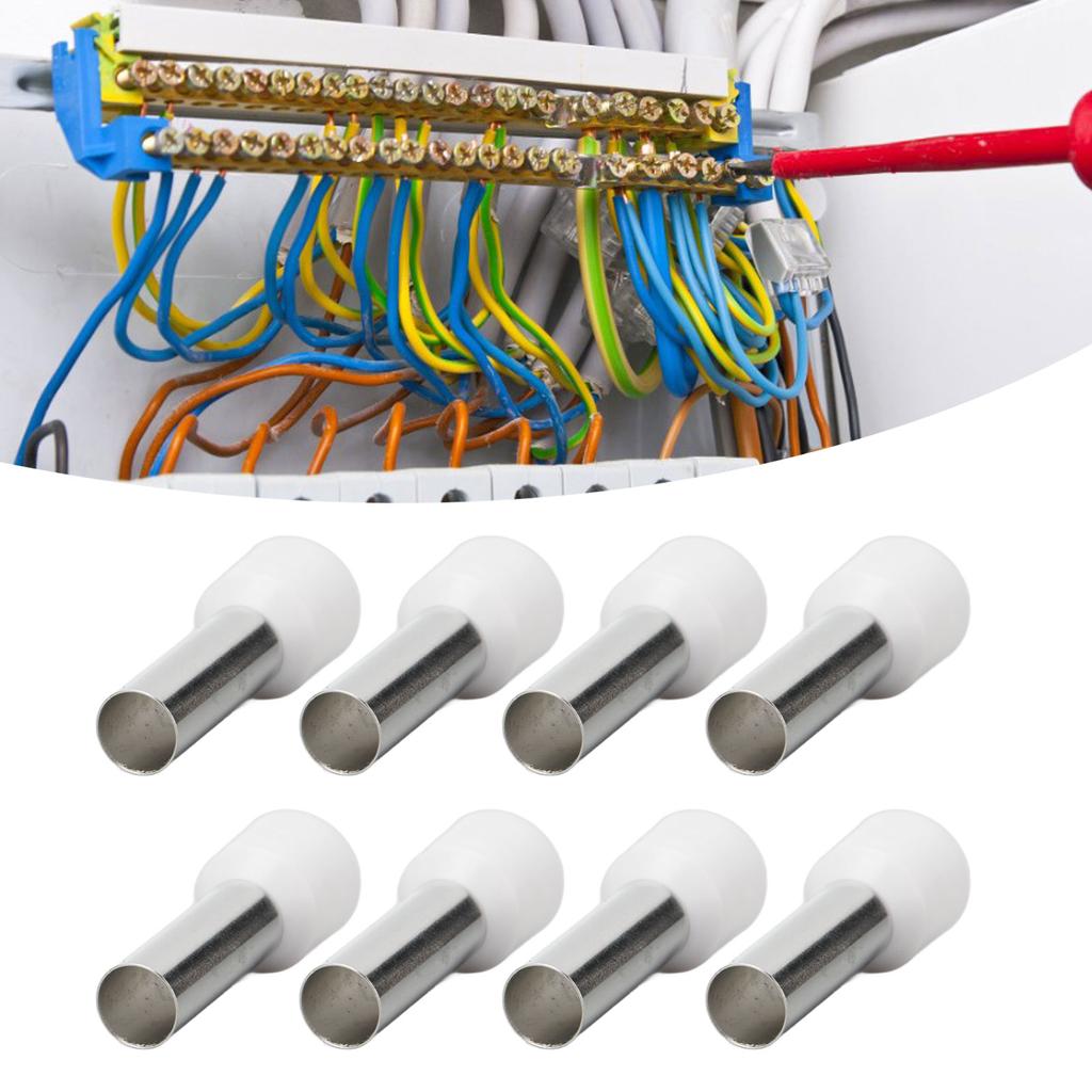 100 шт. Изолированные обжимные наконечники для штыревых наконечников, разъемы для концов шнура 6 AWG E16-18