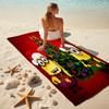 1Pc Happy Minions Holiday Wreath Beach Towel Microfiber Beach Towel Thin Absorbent For Beach Swimming Yoga Bath Sports