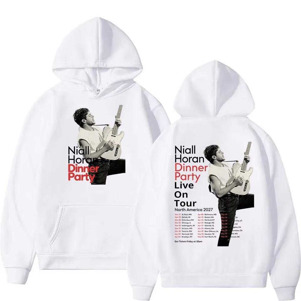 Rapper Niall Horan Dinner Party Live on Tour 2027 Print Hoodie Men Women Harajuku Fashion Casual Sweatshirt Trendy Streetwear for Daily Looks
