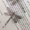 New Elegant Vintage Dragonfly Hairpins Bridal Headdress Zircon Accessories Gift Crystal Fashion V4S8