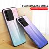 For Tecno Spark 7 Pro 6 8 8C 6 Go 2020 2022 2023 Case Gradient Aurora Tempered Glass Soft Frame Back Cover Phone Case