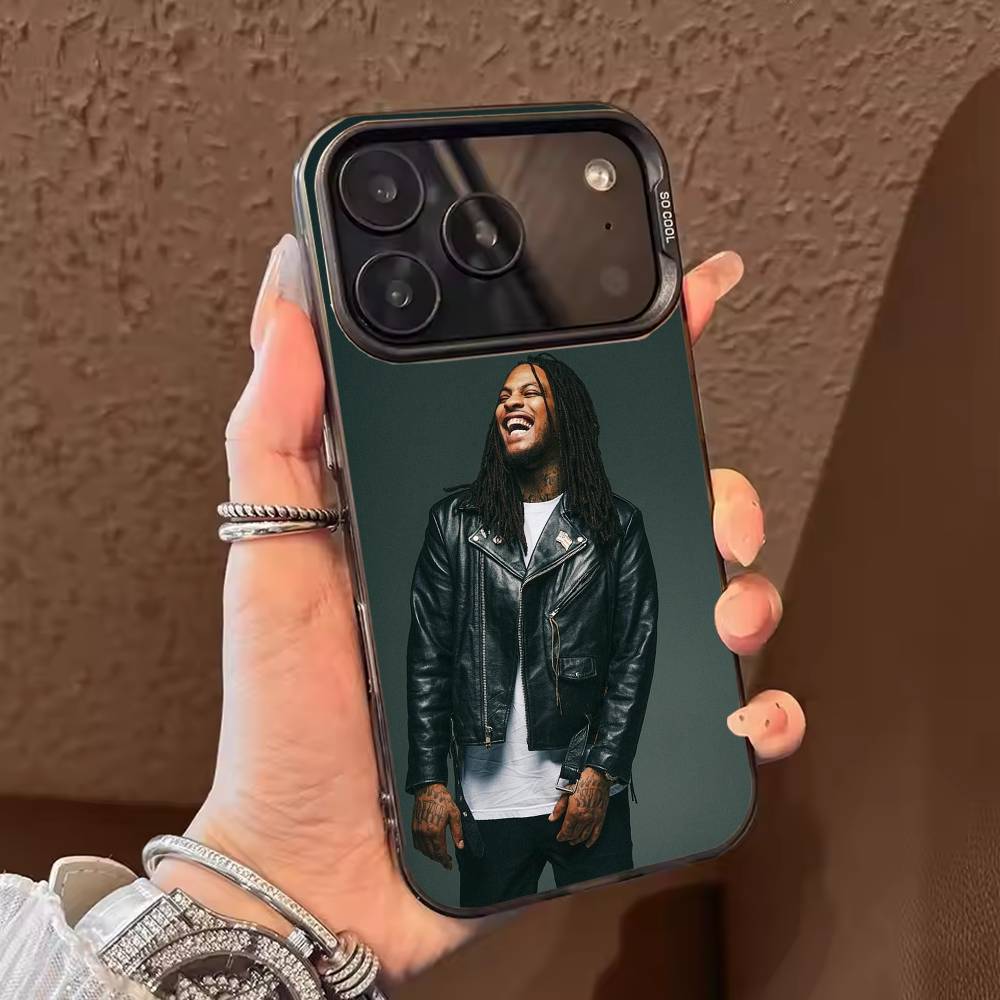 Чехол для телефона с изображением рэпера waka flocka flame для iPhone 17,16,15,14,13,12,11, Pro Max, Plus, Конфетный серебристый чехол