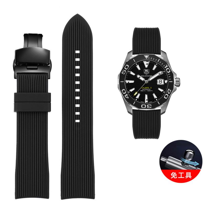 Классический ремешок для часов Arc Mouth 22 мм 20 мм для Mido Casio EFR-303 ECB900 Citizen Longines Omega резиновый силиконовый ремешок для часов водонепроницаемый