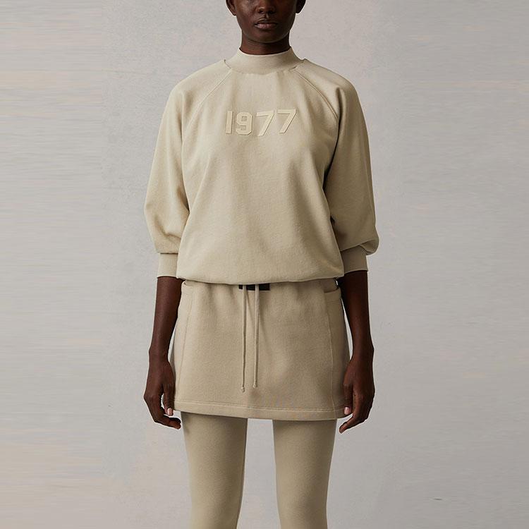 Fear of God Essentials SS22 Fleece Mini Skirt Women Skirts Wheat FOG-SS22-69
