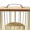 Coffee Pod Holder, Coffee Pod Basket Organizer Cup with Lid ,Metal Coffee