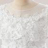 Girls Formal Dress Kids White Tulle Gown Birthday Wedding Party Age 8-12