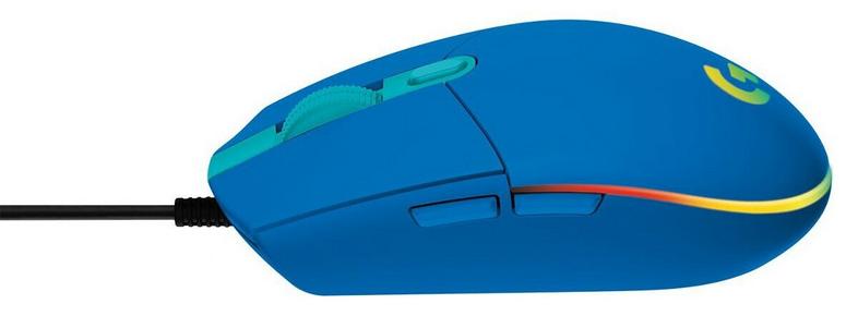 Logitech g102 lightsync wired mouse blue
