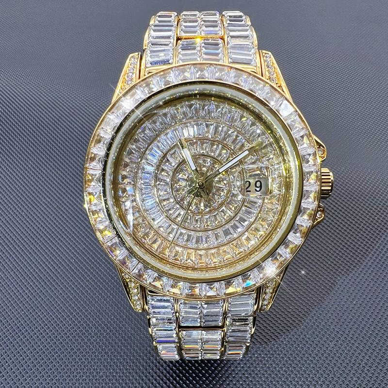 MISSFOX Hip Hop Zircon Watch Women Quartz 30M Water Resistant 2025