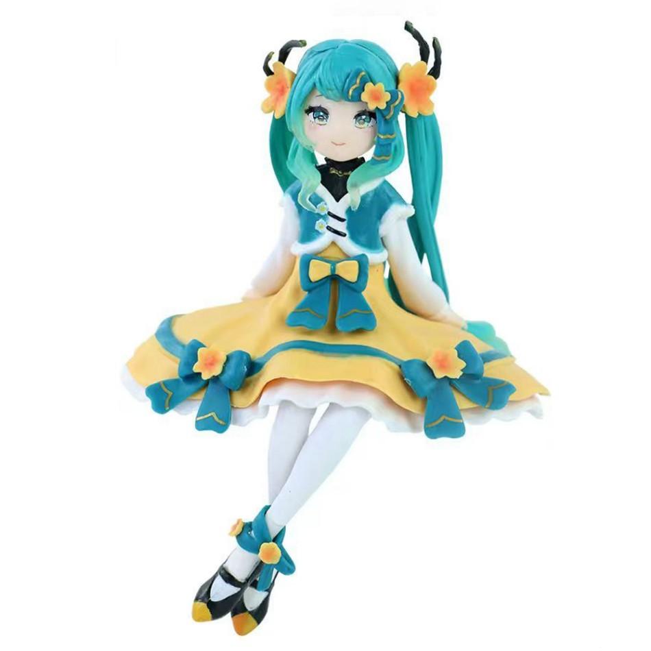 In Stock  Hatsune Miku Noodle Stopper Flower Fairy Series -Anemone Ver.- 14CM PVC Anime Action Figures Model Collection Toy