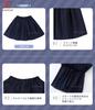 Kayiyasu Formal Suit Set for Graduations and Entrance Sizes Ribbon and Girls' Ceremonies, 110-160cm (Jacket, Shirt, Dress, Tie, Patch, Stockings)