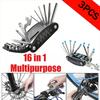 1/3pcs 16in1 Motorcycle Bicycle Repair Tools Multipurpose Folding Screwdriver Wrench