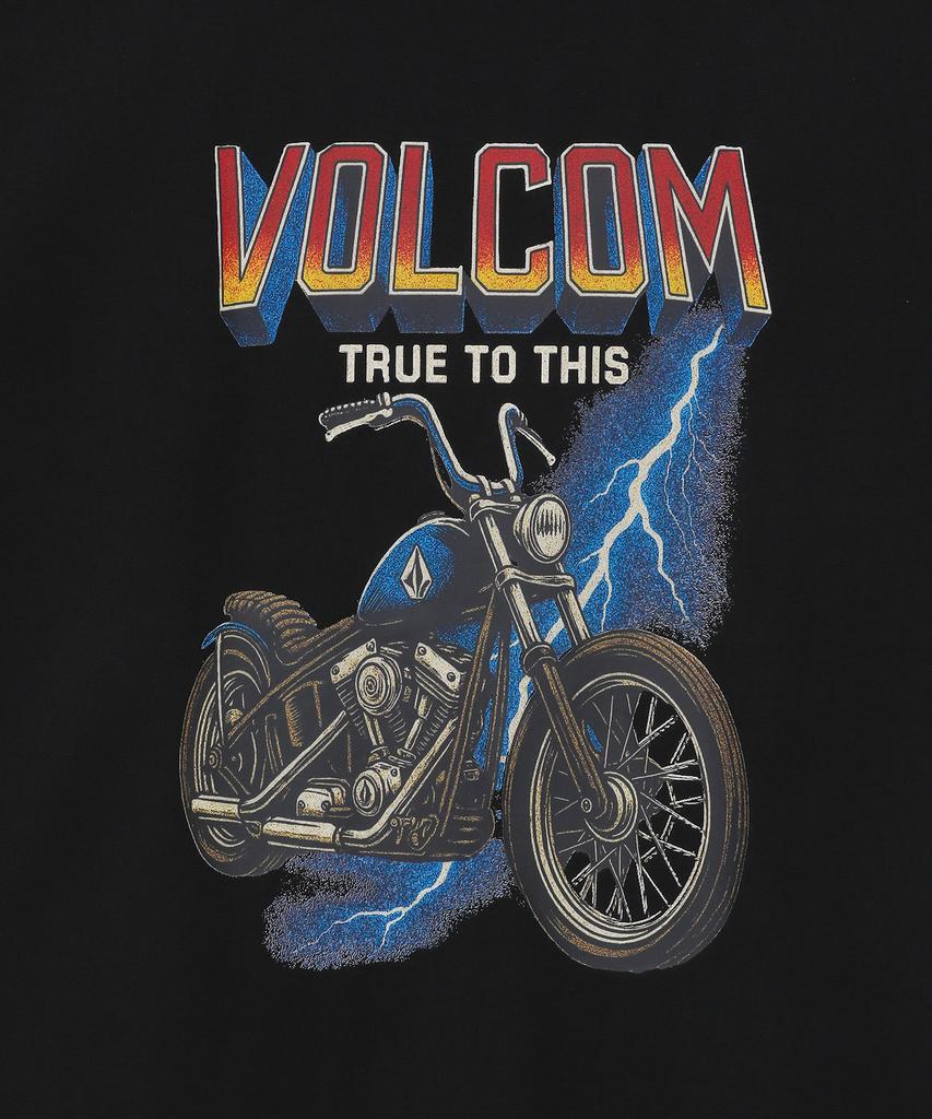 Объемная футболка с коротким рукавом Volcom Thunder Riders (черный)