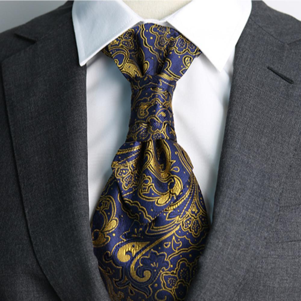 Жаккардовые Цветочные Галстуки-бабочки Аскоты Свадебный Галстук Джентльменский Повседневный Галстук Жениха Косплей
