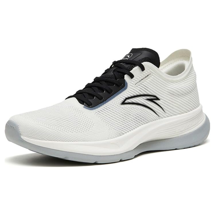 Anta Hydrogen Run V Textile, TPU Slip Resistant Abrasion Resistant Low top Running Shoes Men's White Gray 112325540-4