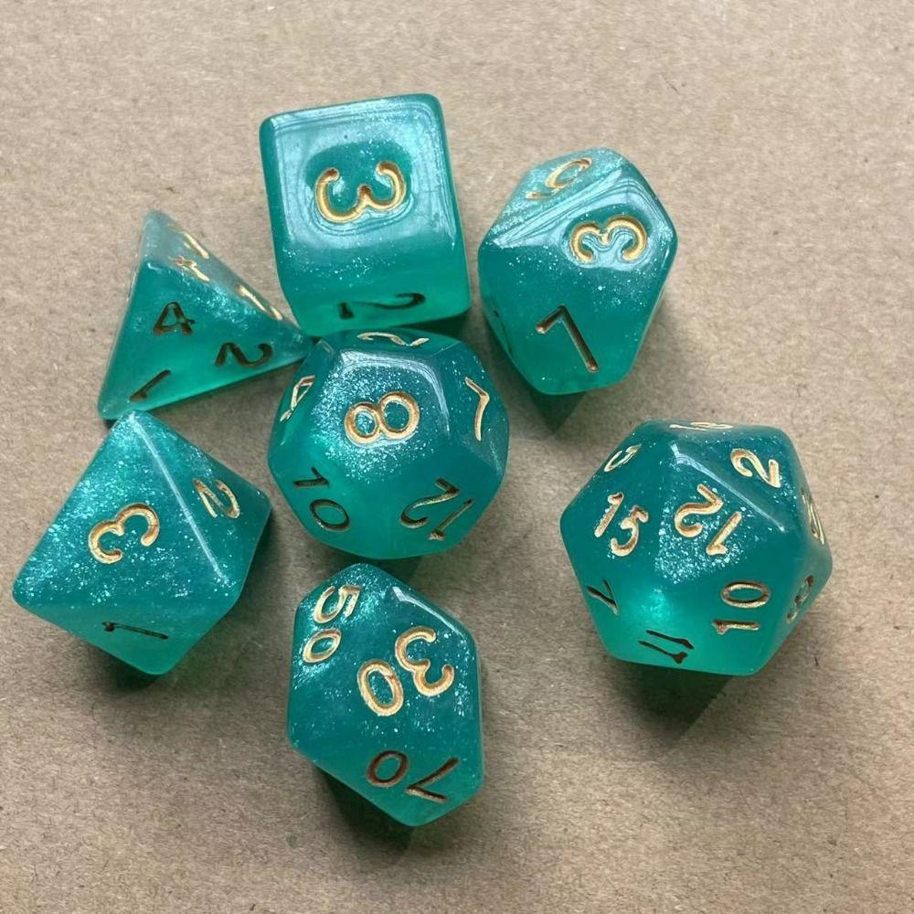 7Pcs/set Gift 7-Die D4 D6 D8 D10 Table Game Game Dice Polyhedral Dice DND Dice