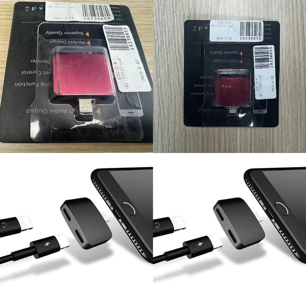 Адаптер Apple Lightning для наушников для прослушивания и зарядки на iPhone 7 — 11