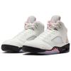 Мужские кроссовки Air Jordan 5 Retro Medium Soft Pink Белый Черный HQ7978-102