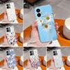 Для Vivo Y22S Y37 Y27 Y35 Y36 Y33 Чехол с узором "Красивые цветы", Ультратонкий прозрачный ТПУ, Мягкая задняя крышка, Противоударный чехол для бампера Vivo