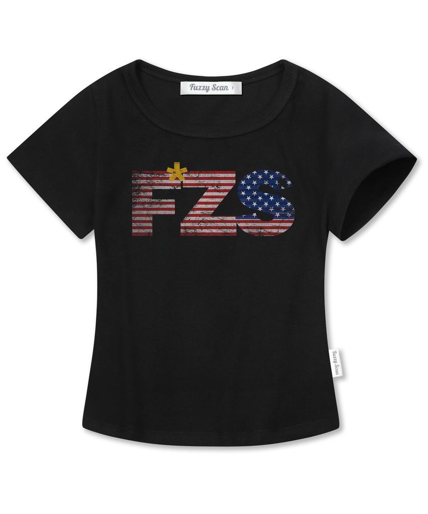 FUZZY SCAN Американский полутон Тонкая футболка с коротким рукавом FUZZY SLIM 2 цвета