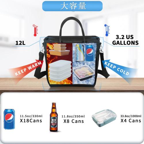 PARTI FISH Soft Cooler Bag, 12L Medium Capacity, Eco-Friendly, Stylish Lunch Bag, Shopping Bag, Tote or Shoulder Bag, Lightweight, Strong Cooling Powe