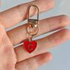 1PC Heart Shaped Gift 26 English Letters Design DIY Keychain Marker Love Keychain Creativity Lobster Buckle Red Metal Party