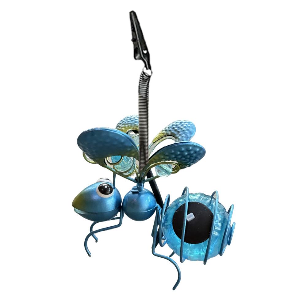 Солнечные гирлянды для насекомых, подвесные лампы для летающих насекомых, садовые светильники для украшения балкона, крыльца на заднем дворе