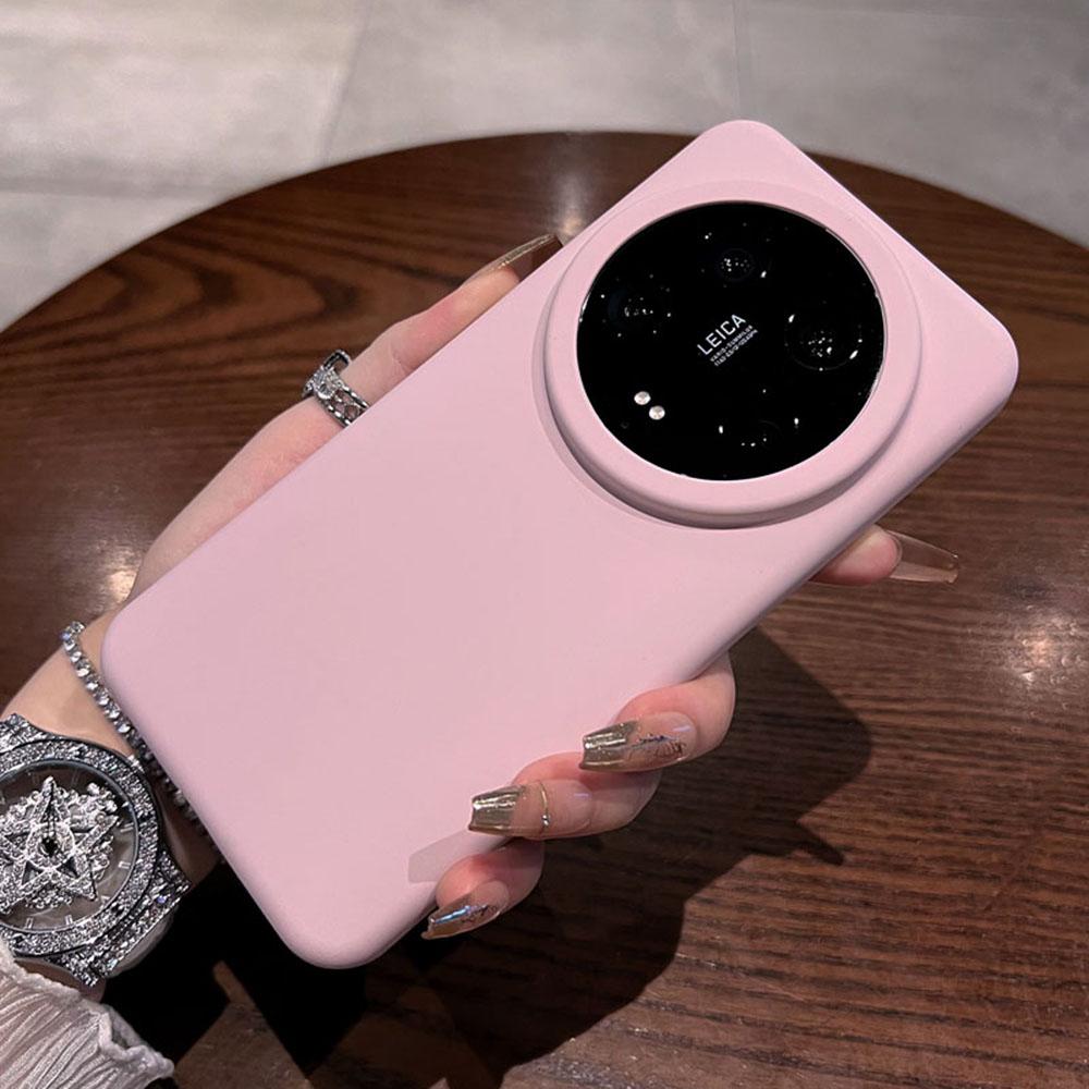 For Xiaomi 14 Ultra Case Skin-Friendly Liquid Silicone+PC Phone Cover