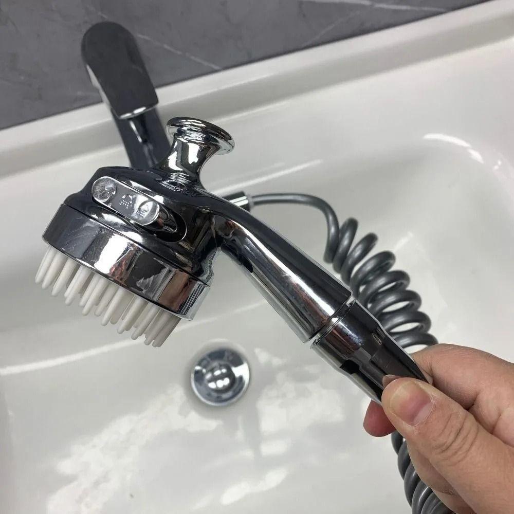 Gentle Spray Dog Bathing Nozzle Dual Mode Shower Sprayers with Bath Brush  Pet Bathing