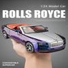 1:24 Rolls-Royce Dawn Car Model Simulation Alloy Convertible Sports Car Sound and Light Pull Back Toy Car Boy Gift Collection Ornaments