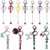 1set/bag Alloy Iron Spray Paint Bead Keychain for DIY Craft Keychain Accessosires
