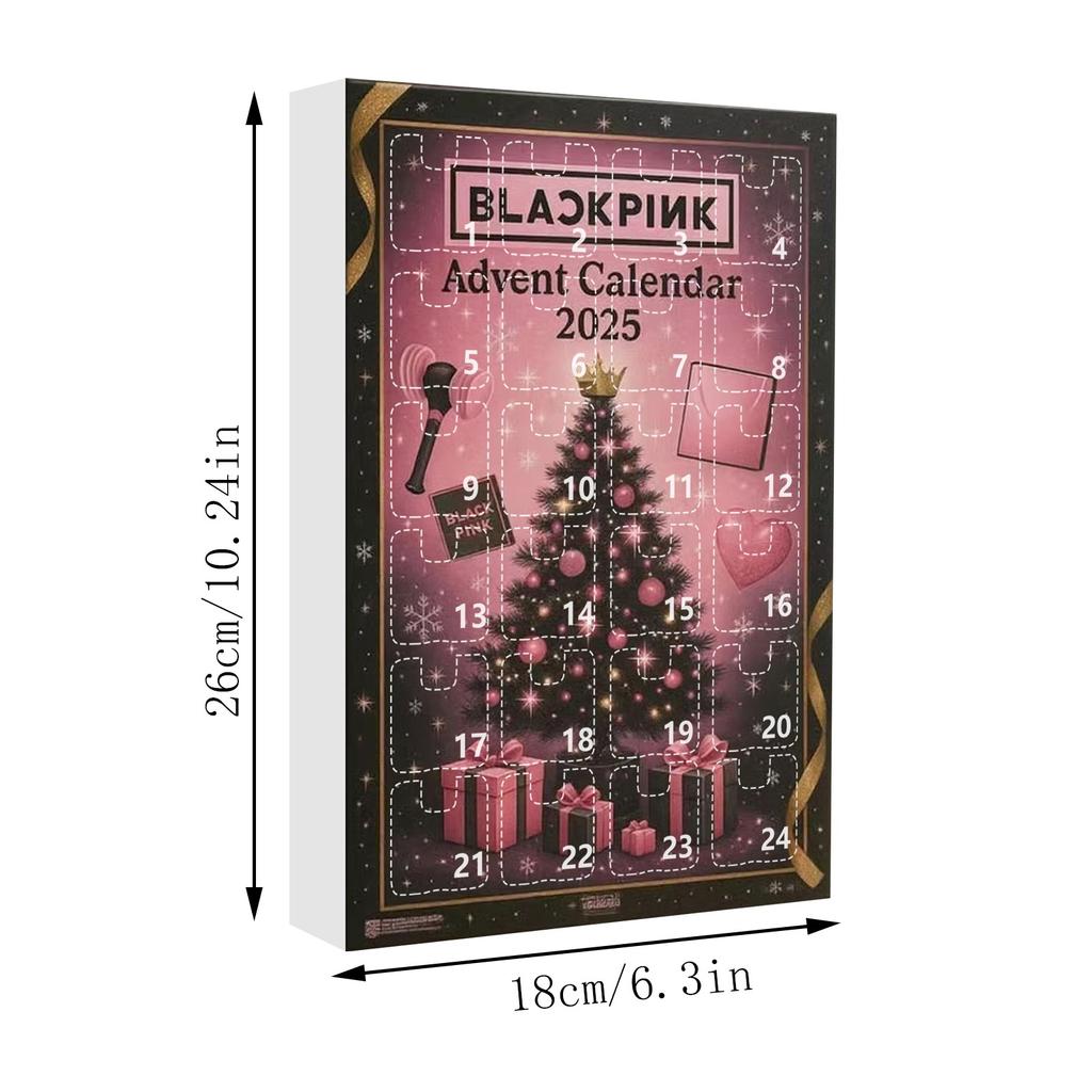 BLACKPINK Рождественский Адвент-Обратный Отсчет Сюрприз-Коробка Украшение для Рождественской Елки Подвеска Акриловый Брелок