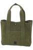 Tote Bag Genuine Leather Baggies Annex 18oz Army Duck Bio Medium Khaki [Baggy Port] Women's BP-LGRN4021-KH